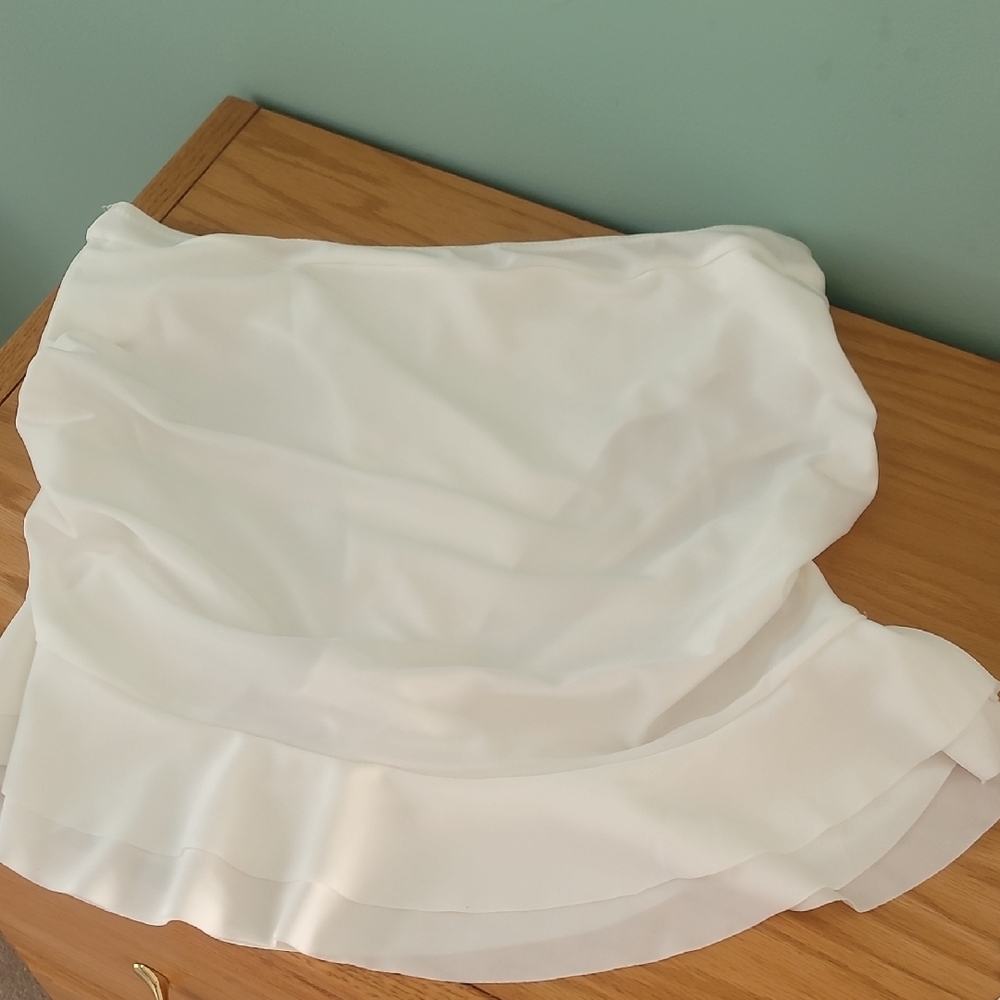 White Swim Skirt